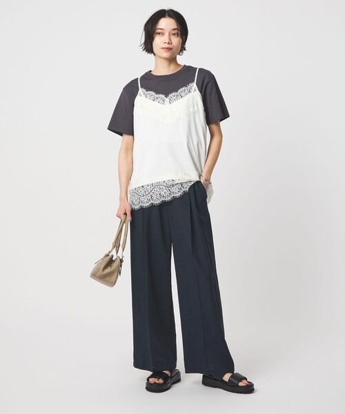 green label relaxing（グリーンレーベルリラクシング）の「【結論シリーズ】ドライクロス ニーハイワイド［size SHORT/TALLあり］（その他パンツ・レディース・ライトグレー/ブラウン/ネイビー/ブラック・38/36/34/SHORT/TALL/40）」の11枚目の写真