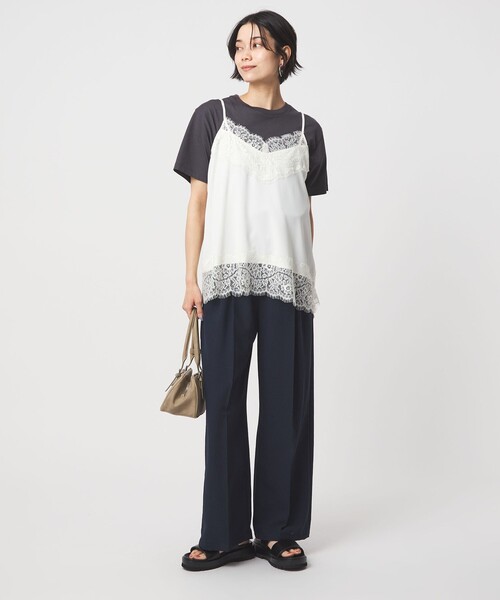 green label relaxing（グリーンレーベルリラクシング）の「【結論シリーズ】ドライクロス ニーハイワイド［size SHORT/TALLあり］（その他パンツ・レディース・ライトグレー/ブラウン/ネイビー/ブラック・38/36/34/SHORT/TALL/40）」の13枚目の写真