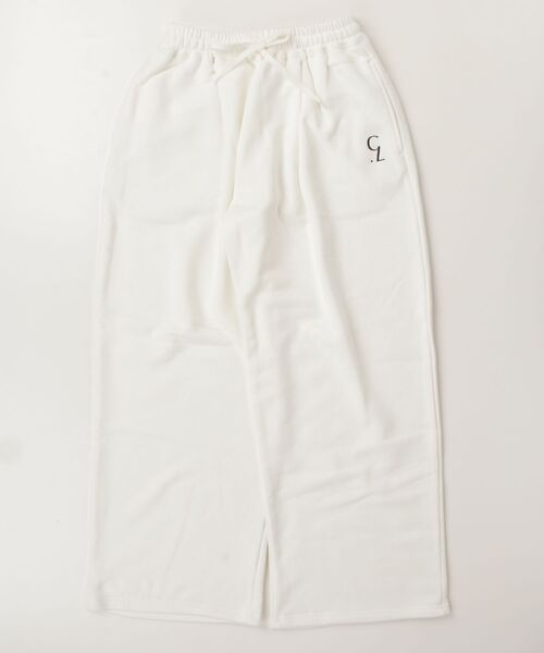 CLANE（クラネ）の「LOGO SWEAT TUCK WIDE PANTS（その他パンツ・メンズ・ブラック/グレー/ホワイト・0）」の2枚目の写真