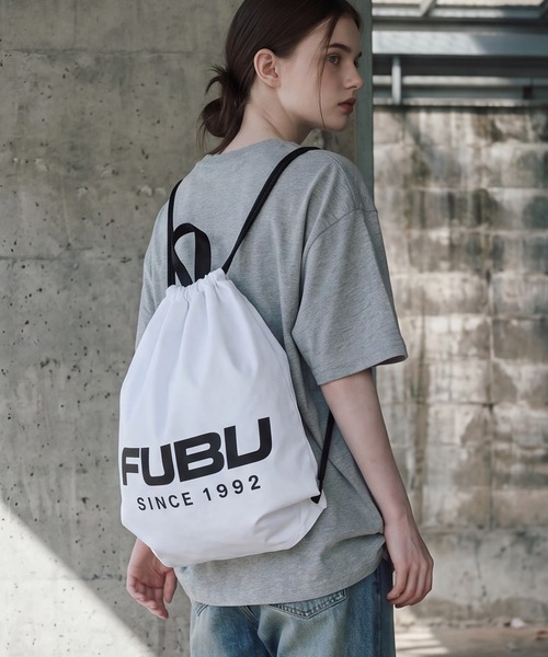 FUBU（ フブ）の「【FUBU/フブ】NAPSACK/ナップサック（バックパック/リュック・メンズ・ブラック/ホワイト・FREE）」の5枚目の写真