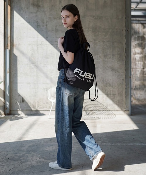 FUBU（ フブ）の「【FUBU/フブ】NAPSACK/ナップサック（バックパック/リュック・メンズ・ブラック/ホワイト・FREE）」の14枚目の写真