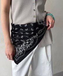 DouDou（ドゥドゥ）の「マグネット付ペイズリー柄スカーフ（ストール/ショール）」