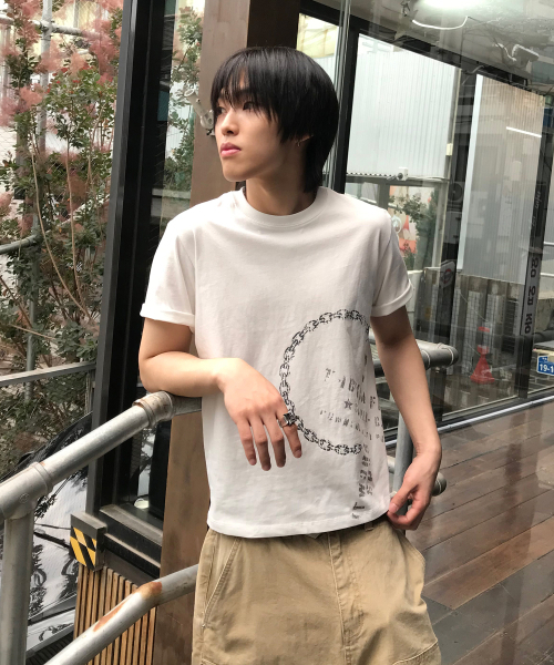 KICHUL(キチョル)の「Low Chain T-shirt (White)(Tシャツ/カットソー・レディース・その他・LARGE/MEDIUM/SMALL)」の4枚目の写真