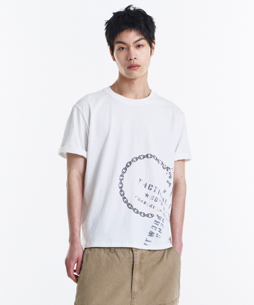 KICHUL(キチョル)の「Low Chain T-shirt (White)(Tシャツ/カットソー・レディース・その他・LARGE/MEDIUM/SMALL)」の10枚目の写真
