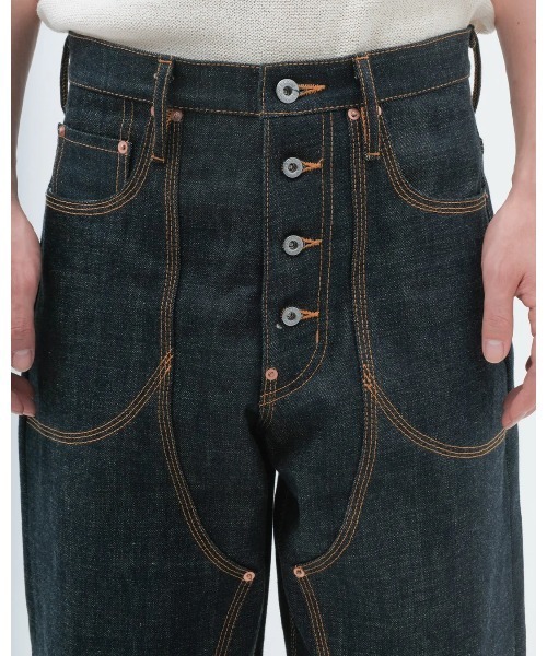 SUGARHILL(シュガーヒル)の「【SUGARHILL/シュガーヒル】CLASSIC DENIM PANTS DOUBLE KNEE / CLASS003(デニムパンツ・メンズ・インディゴブルー・34inch/32inch/30inch/28inch)」の2枚目の写真