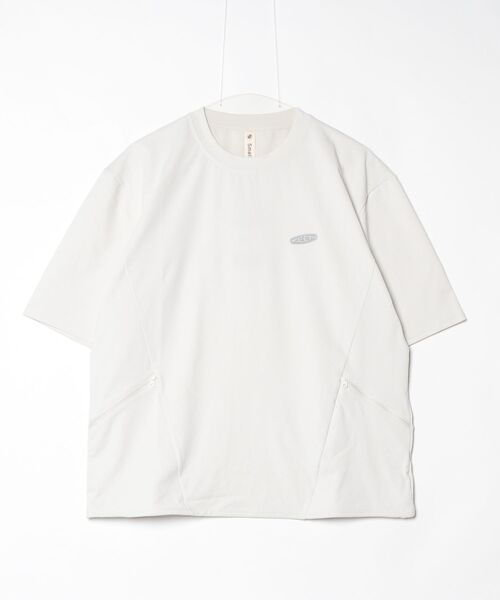 KEEN(キーン)の「DRY TECH LOGO TEE / ドライ テック ロゴ ティー(Tシャツ/カットソー・メンズ・オフホワイト・M/S/L/XL)」の4枚目の写真