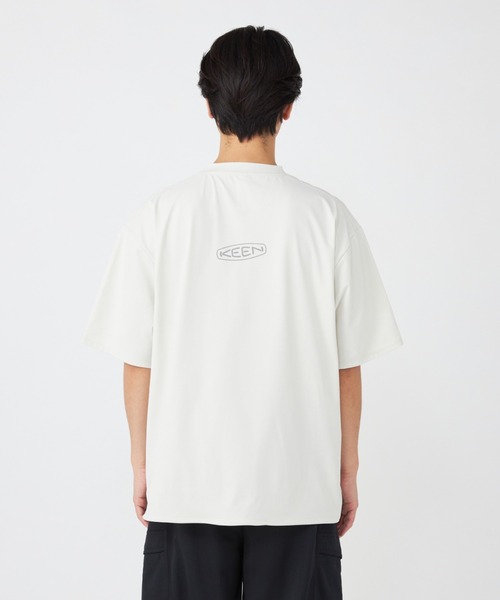 KEEN(キーン)の「DRY TECH LOGO TEE / ドライ テック ロゴ ティー(Tシャツ/カットソー・メンズ・オフホワイト・M/S/L/XL)」の10枚目の写真