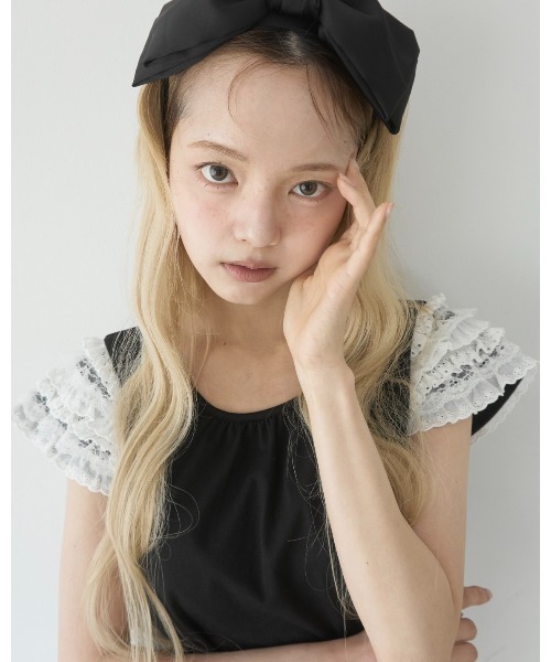 UND 2WAY CUT LACE FRILL TOP（Tシャツ/カットソー）｜Ameri（アメリ