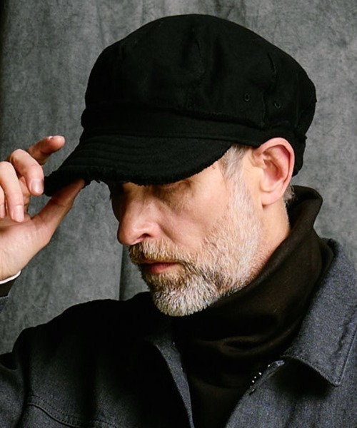 wjk(ダヴルジェイケイ)の「mko13618- jersey engineer cap ワークキャップ(8987 mj51j)(キャップ・メンズ・チャコール/ブラック・FREE)」の2枚目の写真