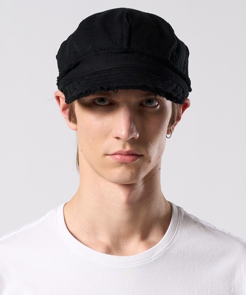 wjk(ダヴルジェイケイ)の「mko13618- jersey engineer cap ワークキャップ(8987 mj51j)(キャップ・メンズ・チャコール/ブラック・FREE)」の5枚目の写真