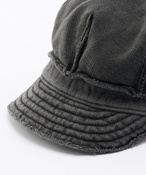 wjk(ダヴルジェイケイ)の「mko13618- jersey engineer cap ワークキャップ(8987 mj51j)(キャップ・メンズ・チャコール/ブラック・FREE)」の17枚目の写真