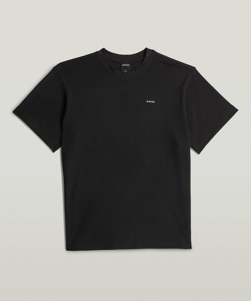 G-STAR(ジースター)の「True Relaxed T-Shirt/ワンポイントブランドロゴリラックスTシャツ(Tシャツ/カットソー・メンズ・ホワイト/ダークブラック・X-LARGE/LARGE/X-SMALL/MEDIUM/SMALL)」の2枚目の写真