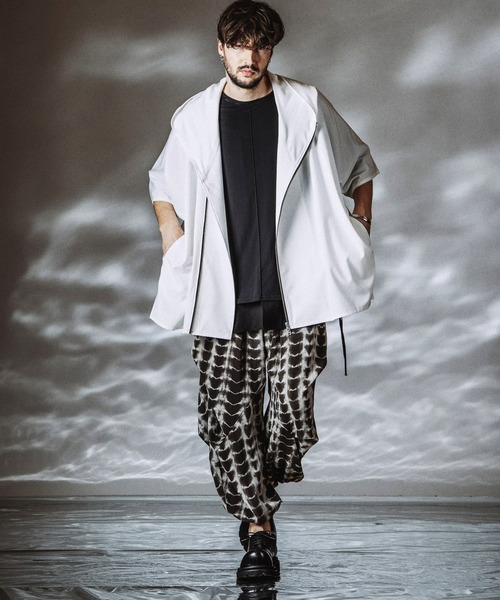 NO ID.(ノーアイディ)の「【NO ID.】Drawstring Sheer Layered Big T-Shirt / ドローストリング シアー レイヤード ビッグ Tシャツ(Tシャツ/カットソー・メンズ・ブラック/その他22/ホワイト・ONE SIZE)」の11枚目の写真