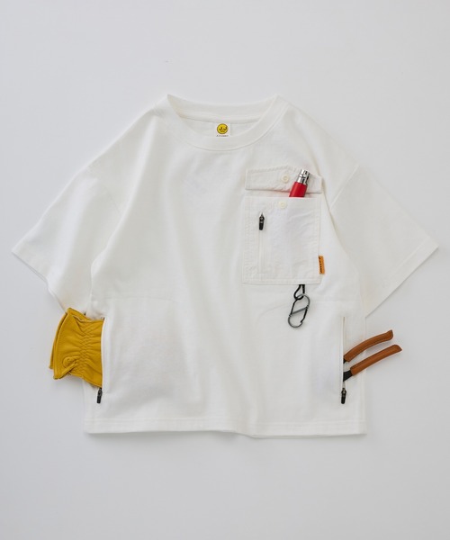 J.J camp(ジェイジェイキャンプ)の「兄弟・姉妹・親子で着られるTシャツ 半袖 Tシャツ ユニセックス 昊 sora(Tシャツ/カットソー・メンズ・ホワイト/カーキ/グレー・XL/S/L/M/2XL)」の14枚目の写真