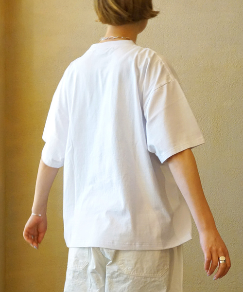 JOURNAL STANDARD LUXE（ジャーナルスタンダード　ラックス）の「プリントT(OSMFOK)（Tシャツ/カットソー・レディース・バーガンディー/ライトグレー・FREE）」の5枚目の写真