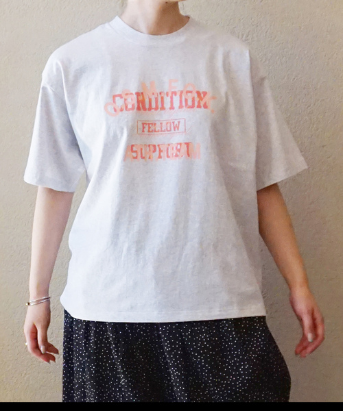 JOURNAL STANDARD LUXE（ジャーナルスタンダード　ラックス）の「プリントT(OSMFOK)（Tシャツ/カットソー・レディース・バーガンディー/ライトグレー・FREE）」の7枚目の写真