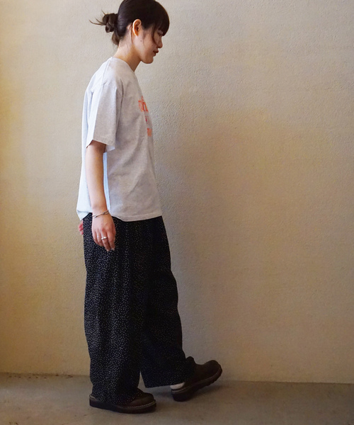 JOURNAL STANDARD LUXE（ジャーナルスタンダード　ラックス）の「プリントT(OSMFOK)（Tシャツ/カットソー・レディース・バーガンディー/ライトグレー・FREE）」の8枚目の写真