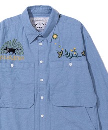 POLeR | POLER EMB POCKET CHAMBRAY L/S SHIRTS(シャツ/ブラウス)