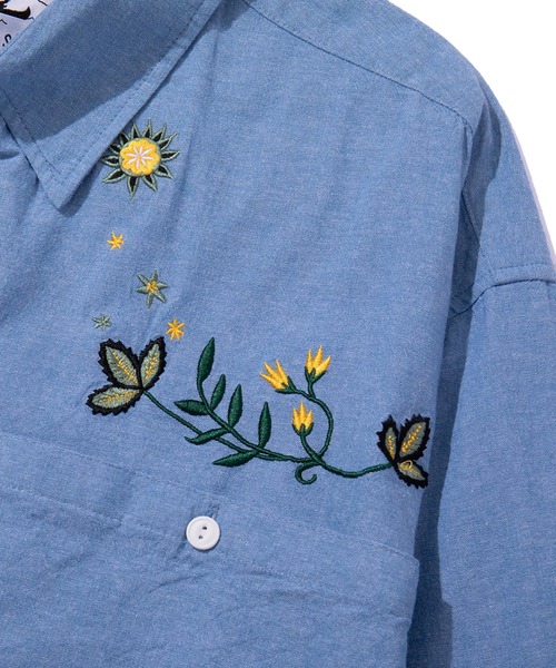 POLeR（ポーラー）の「POLER EMB POCKET CHAMBRAY L/S SHIRTS（シャツ/ブラウス・メンズ・サックスブルー・L/M）」の7枚目の写真