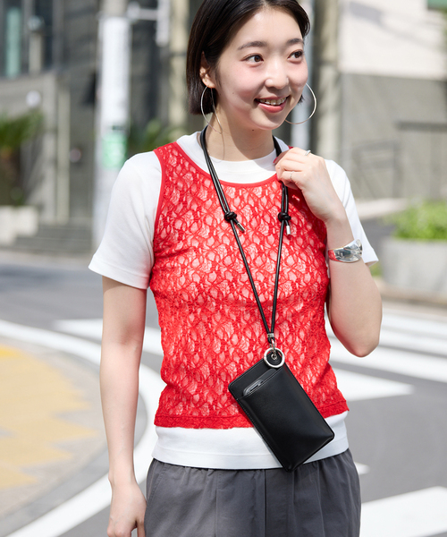 SLOBE IENA(スローブイエナ)の「《WEB・ZOZOTOWN・一部店舗限定》VOICE MADE スマホショルダー(その他小物・レディース・モスグリーン/ブラック・FREE)」の5枚目の写真