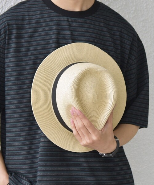 SHIPS any(シップス エニィ)の「SHIPS any: ペーパー ブレード ハット(ハット・メンズ・ベージュ・ONE SIZE)」の2枚目の写真