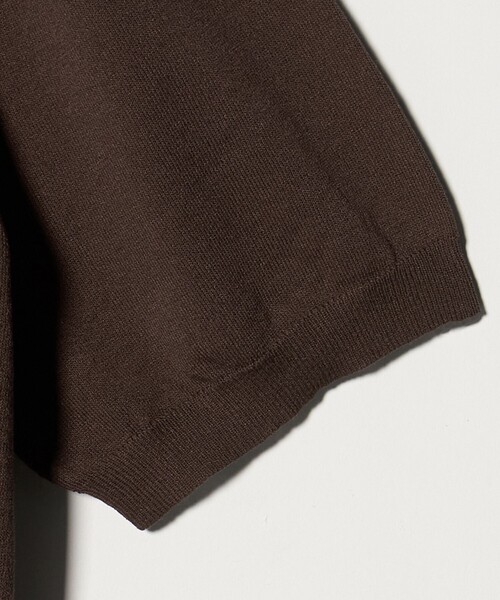 green label relaxing（グリーンレーベルリラクシング）の「【WEB限定】JUST fit ジャケイン ニット 半袖 ポロシャツ（ポロシャツ・メンズ・ブラック/ダークブラウン/ダークグレー/グレー系・S/L/M/XL）」の14枚目の写真