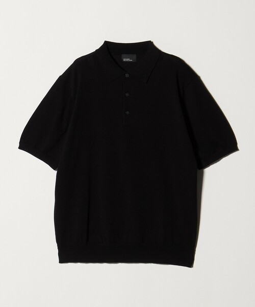 green label relaxing（グリーンレーベルリラクシング）の「【WEB限定】JUST fit ジャケイン ニット 半袖 ポロシャツ（ポロシャツ・メンズ・ブラック/ダークブラウン/ダークグレー/グレー系・S/L/M/XL）」の17枚目の写真