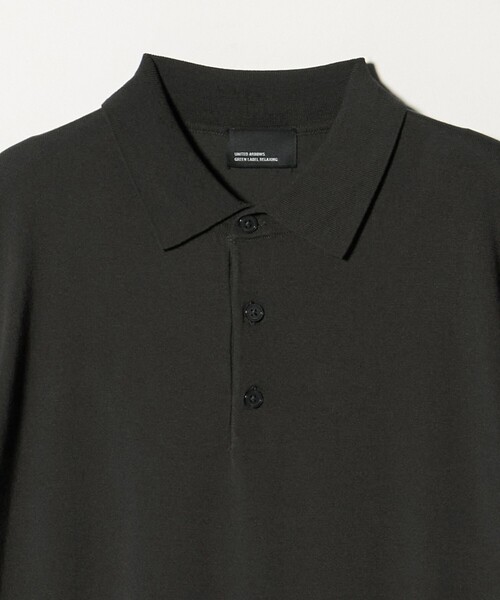 green label relaxing（グリーンレーベルリラクシング）の「【WEB限定】JUST fit ジャケイン ニット 半袖 ポロシャツ（ポロシャツ・メンズ・ブラック/ダークブラウン/ダークグレー/グレー系・S/L/M/XL）」の22枚目の写真