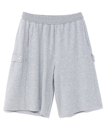 DISTN9NE（ディストナイン）の「6部サイドスナップバミューダパンツ LQ2PU407_MELANGE GREY（その他パンツ）」