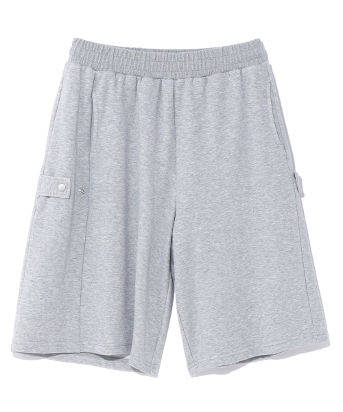 DISTN9NE(ディストナイン)の「6部サイドスナップバミューダパンツ LQ2PU407_MELANGE GREY(その他パンツ・メンズ・その他・28/30/32/27)」の1枚目の写真