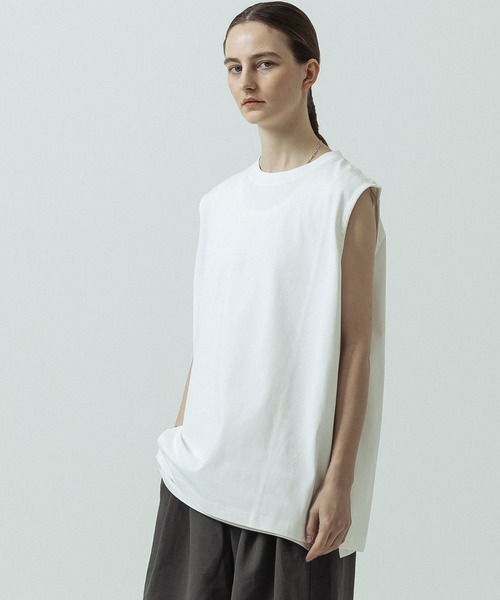 SLICK（スリック）の「【SLICK/スリック】Heavy Weight Sorona Jersey Sleeveless T-shirt/ヘヴィーウェイトソロナジャージノースリーブTシャツ（Tシャツ/カットソー・メンズ・ブラック/ホワイト/ブルー・2/1/3）」の5枚目の写真