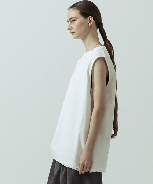 SLICK（スリック）の「【SLICK/スリック】Heavy Weight Sorona Jersey Sleeveless T-shirt/ヘヴィーウェイトソロナジャージノースリーブTシャツ（Tシャツ/カットソー・メンズ・ブラック/ホワイト/ブルー・2/1/3）」の6枚目の写真