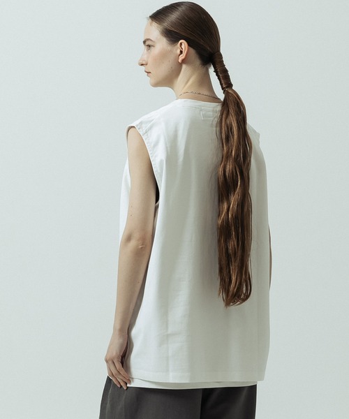 SLICK（スリック）の「【SLICK/スリック】Heavy Weight Sorona Jersey Sleeveless T-shirt/ヘヴィーウェイトソロナジャージノースリーブTシャツ（Tシャツ/カットソー・メンズ・ブラック/ホワイト/ブルー・2/1/3）」の8枚目の写真