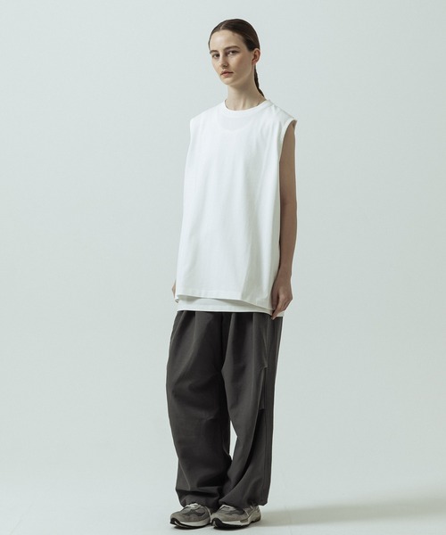 SLICK（スリック）の「【SLICK/スリック】Heavy Weight Sorona Jersey Sleeveless T-shirt/ヘヴィーウェイトソロナジャージノースリーブTシャツ（Tシャツ/カットソー・メンズ・ブラック/ホワイト/ブルー・2/1/3）」の10枚目の写真