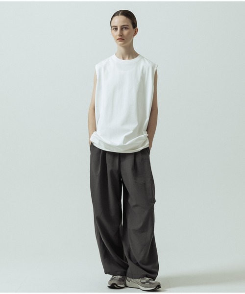 SLICK（スリック）の「【SLICK/スリック】Heavy Weight Sorona Jersey Sleeveless T-shirt/ヘヴィーウェイトソロナジャージノースリーブTシャツ（Tシャツ/カットソー・メンズ・ブラック/ホワイト/ブルー・2/1/3）」の11枚目の写真
