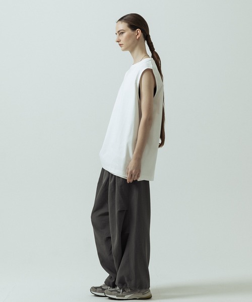 SLICK（スリック）の「【SLICK/スリック】Heavy Weight Sorona Jersey Sleeveless T-shirt/ヘヴィーウェイトソロナジャージノースリーブTシャツ（Tシャツ/カットソー・メンズ・ブラック/ホワイト/ブルー・2/1/3）」の13枚目の写真