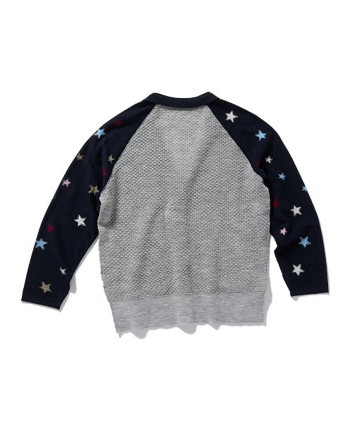 PERVERZE（パーバーズ）の「Star Sleeve Raglan Knit Cardigan（カーディガン/ボレロ・レディース・ネイビー/グレー・FREE）」の3枚目の写真