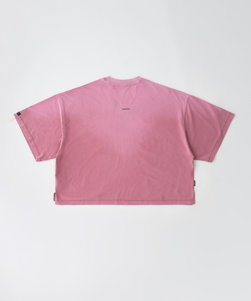 ADAM PATEK(アダムパテック)の「ADAMPATEK/widebox aging T/ワイドボックスエイジングTシャツ(AP2614027)(Tシャツ/カットソー・レディース・ブラック/ピンク/グリーン/ホワイト・1/2)」の14枚目の写真
