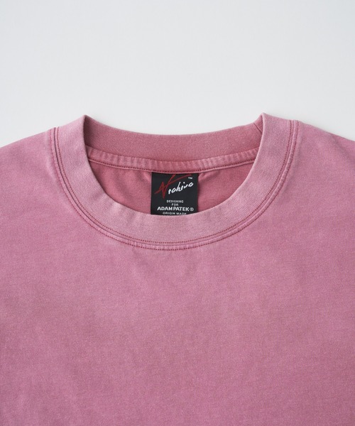 ADAM PATEK(アダムパテック)の「ADAMPATEK/widebox aging T/ワイドボックスエイジングTシャツ(AP2614027)(Tシャツ/カットソー・レディース・ブラック/ピンク/グリーン/ホワイト・1/2)」の15枚目の写真