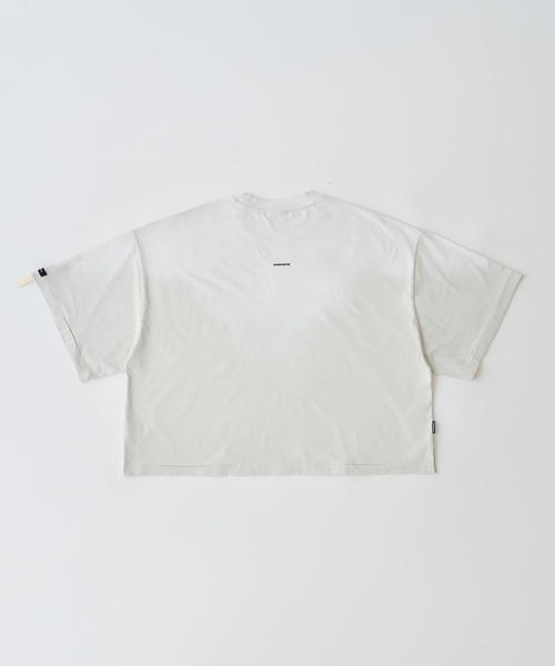ADAM PATEK(アダムパテック)の「ADAMPATEK/widebox aging T/ワイドボックスエイジングTシャツ(AP2614027)(Tシャツ/カットソー・レディース・ブラック/ピンク/グリーン/ホワイト・1/2)」の6枚目の写真
