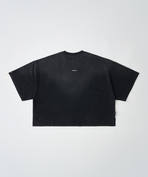 ADAM PATEK(アダムパテック)の「ADAMPATEK/widebox aging T/ワイドボックスエイジングTシャツ(AP2614027)(Tシャツ/カットソー・レディース・ブラック/ピンク/グリーン/ホワイト・1/2)」の8枚目の写真