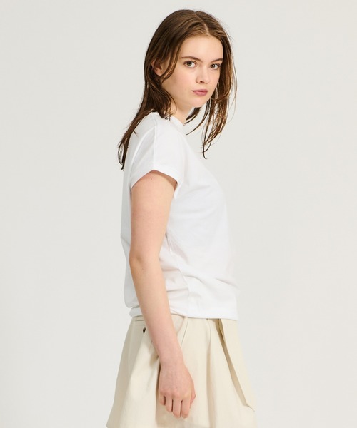 ESTNATION(エストネーション)の「GOOD PEOPLE GOOD STITCHING GOOD PRODUCT for ESTNATION / フレンチスリーブTシャツ(Tシャツ/カットソー・レディース・ホワイト/ブラック/ネイビー・FREE)」の7枚目の写真