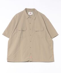 【DICKIES/ディッキーズ】【ベタつかない清涼素材】ディッキーズ ナイロンワークシャツ 綿のような肌触り 軽量・速乾 夏の羽織り 1574ベース