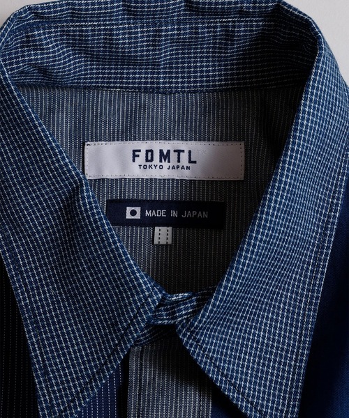 FDMTL(ファンダメンタル)の「【FDMTL】PATCHWORK SHIRT RINSE(シャツ/ブラウス・メンズ・インディゴブルー・4/3)」の3枚目の写真