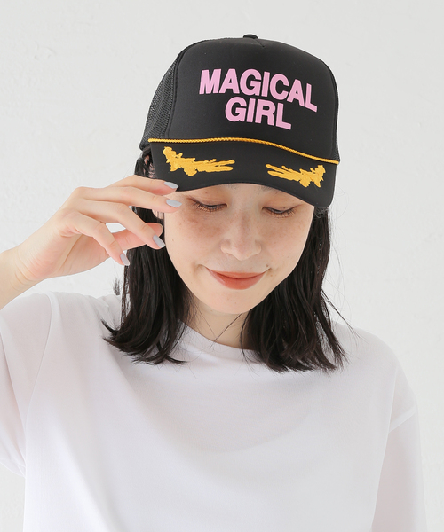 Ashley Williams】 BLACK EMBROIDERED TRUCKE（キャップ）｜ASHLEY