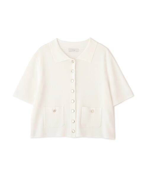 PROPORTION BODY DRESSING(プロポーションボディドレッシング)の「【中川紅葉さん着用<ウォッシャブル/UVカット/接触冷感>ポロ衿ニットカーデ / 1216274600(カーディガン/ボレロ・レディース・ホワイト/レッド/グリーン・SMALL/MEDIUM)」の16枚目の写真