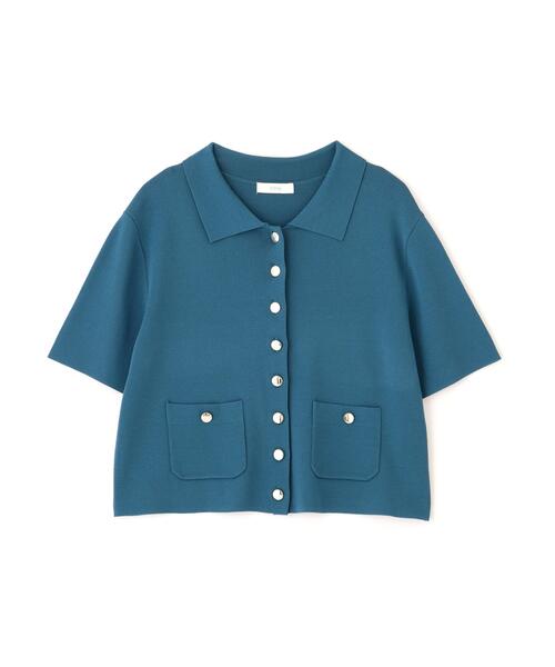 PROPORTION BODY DRESSING(プロポーションボディドレッシング)の「【中川紅葉さん着用<ウォッシャブル/UVカット/接触冷感>ポロ衿ニットカーデ / 1216274600(カーディガン/ボレロ・レディース・ホワイト/レッド/グリーン・SMALL/MEDIUM)」の16枚目の写真