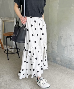 Dot Frill Midi-length Skirt / ドットフリルミモレスカート（スカート