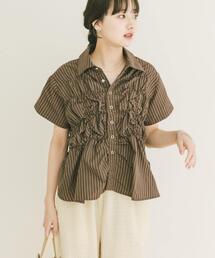 ITEMS URBANRESEARCH | シャーリングストライプシャツ(シャツ/ブラウス)