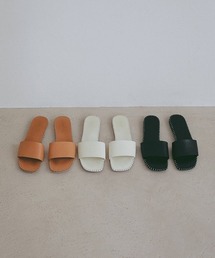 ETRE TOKYO | ハンドステッチタンドレザーフラットサンダル(サンダル)